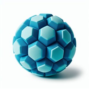 pelota relieve azul